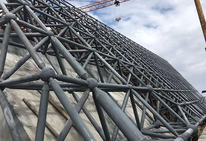 河西网架施工
